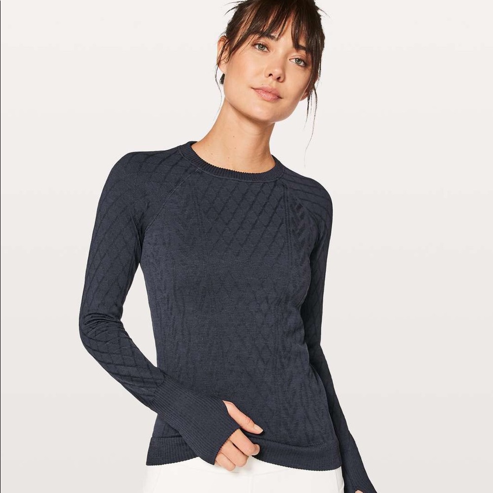 Rest Less Pull Over (cable knit - navy)